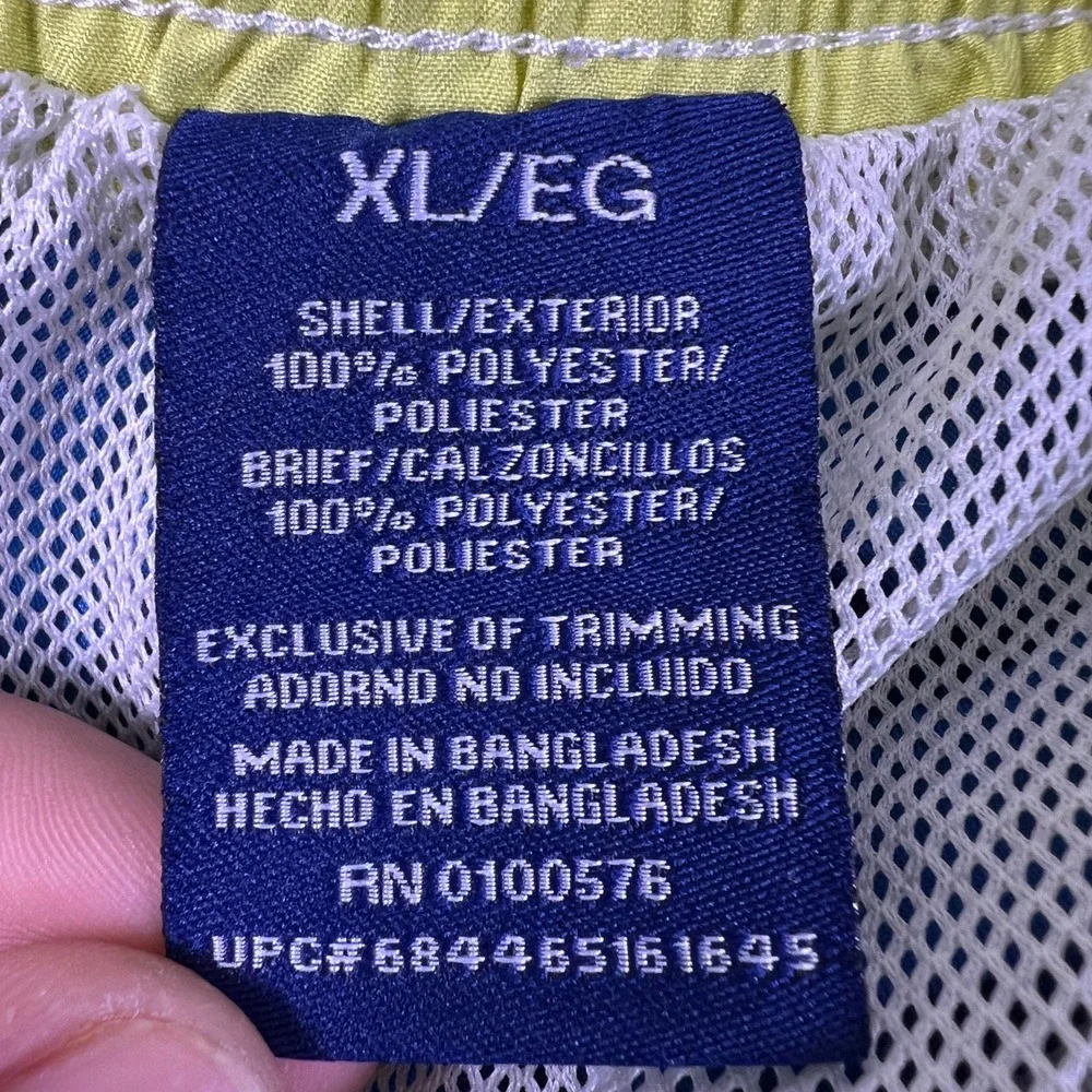 Caribbean Joe Island Supply Co Board Shorts Mid Rise Swim Trunks Mens XL Blue